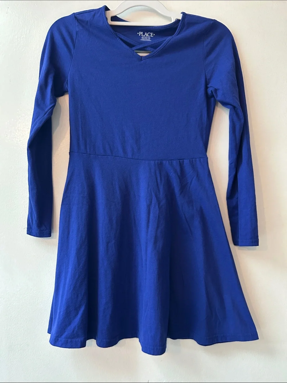 The Children's Place Royal Blue Long-Sleeve Fit-and-Flare Dress
